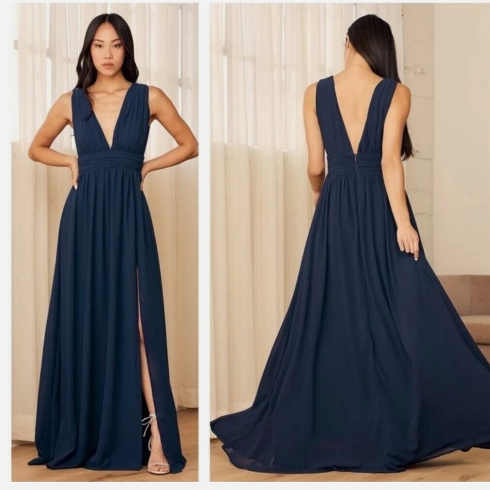 Lulu’s  Navy Blue Heavenly Gown